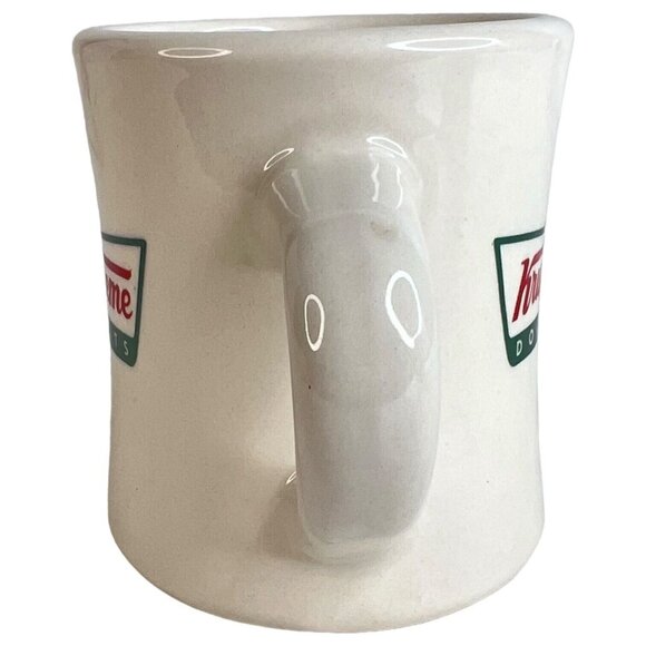 2010 Krispy Kreme Doughnut Logo Mug Retro Diner Style Ceramic Coffee Advertising - Picture 5 of 8